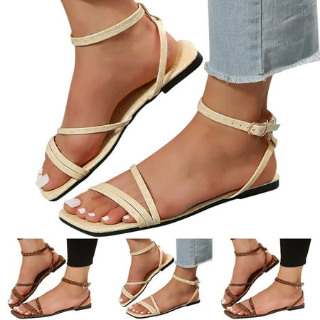 

Vedolay Wide Sandals Sandals For Women Open Toe Comfy Fashion Shoes Causal Sandals Gray 9