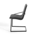 thumbnail image 6 of Side Dining Chair, Fabric, Metal Steel, Black Grey Gray, Modern Contemporary Urban Design, Kitchen Room Cafe Bistro Restaurant Hospitality, 6 of 9