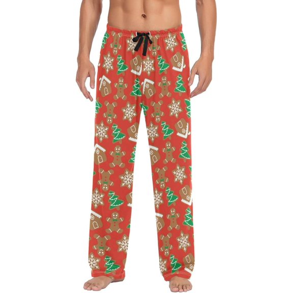 GZHJMY Christmas Pajama Pants for Men, Lounge Pants Lightweight Men Pajama Bottoms with Drawstring Pockets, Christmas New Year Birthday Gifts, X-Large