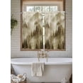 thumbnail image 4 of Brown Mountain Living Room Curtains 2 Panel, Misty Forest Nature Woodland Pine Tree Landscape Cafe Window Treatment, Farmhouse Bedroom Bathroom Kitchen Curtains Drapes 104"x54", 4 of 6