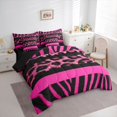 thumbnail image 3 of Feelyou Zebra Cheetah Print Bedding Comforter Set 7pcs, Fashion Teen King Bedding Sets, 3 of 8
