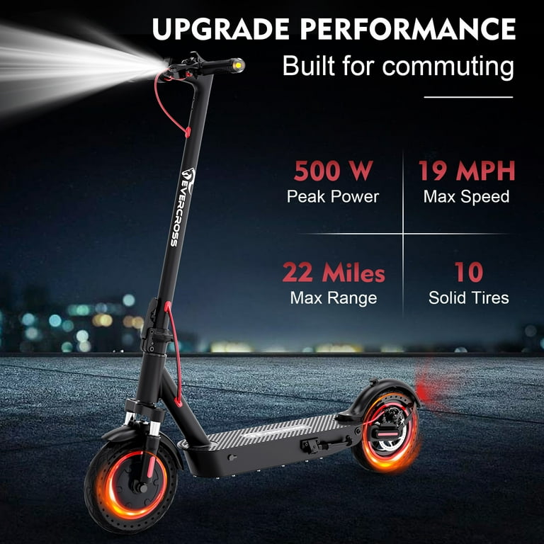 EVERCROSS Electric Scooter for Adults, 500W Motor up to 19 MPH