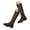 Brown, variant on Knee High Boots Women Fall Winter Suede Buckle Wide Calf Booties 2025 Side Zipper Pull on Riding Long Tall Boots