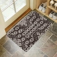 thumbnail image 2 of Non-Slip Absorbent Boho Small Rug 30x17 Black/White - Stylish Geometric Design Door Mat for Entryway Kitchen Living Room or Bedroom, 2 of 6