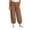 Brown, variant on Fesfesfes Kids Toddler Girls Solid Color Corduroy Joggers Elastic Waist Loose Fit Pants with Cinched Cuffs and Pockets for Daily Wear Ages 0-12 Years