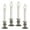 Brushed Nickel, variant on 612 Vermont Slimline Ultra-Bright LED Window Candles, Battery Operated, Metal Base (Brushed Nickel)
