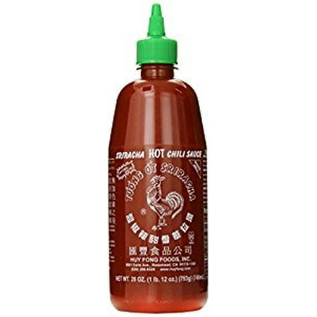 Sriracha Hot Chili Paste - Huy Fong - Sriracha Hot Chili Sauce (Net Wt. 28 Oz.) (Pack of 6)