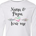 thumbnail image 4 of Inktastic Nana and Papa Love Me- Heart Grandchild Long Sleeve Youth T-Shirt, 4 of 5