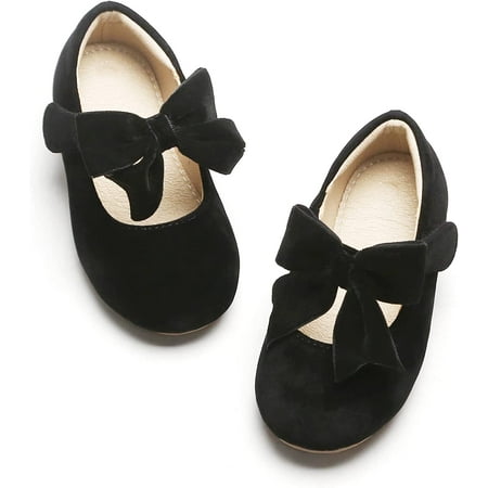 

Toddler Girl Shoe School Party Girls Flat Flower Girl Mary Jane Dress Shoes