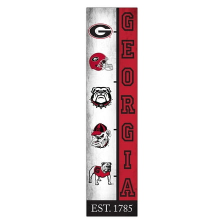 Georgia Bulldogs 6" x 24" Progression Wood Sign