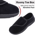 thumbnail image 4 of LongBay Men's Memory Foam Diabetic Slippers Comfy Warm Plush Fleece Arthritis Edema Swollen House Shoes, 4 of 8