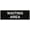 Black, variant on Signs ByLITA Basic Waiting Area Sign - Laser-Engraved Lettering | Durable ABS Plastic | Vibrant Colors | Powerful Foam Tape (Ivory/Dark Brown) - Small