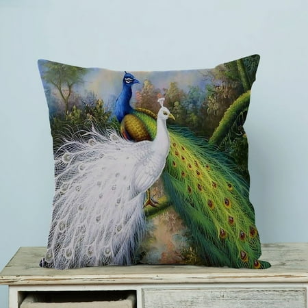 Gckg Beautiful Peacock Pillow Case Pillow Cover Pillow Protector