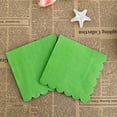 thumbnail image 1 of Nvzi 50 servilletas de 2 capas dobladas de 4,92 x 4,92 pulgadas, desechables, para cenas, bodas, cumpleaños, fiestas, bodas, aniversarios, recepciones y eventos (verde), 1 of 5