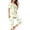 Yellow, variant on Moxiu Womens Pajama Sets Pants Capri Summer 2023 Women's Printing Short Sleeve Sleepwear Tops with Pockets Lounge Pants 2 Piece Pjs Sets