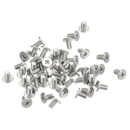 

Uxcell M3x0.5x5mm 50Pack Metal Flat Round Head Screws Phillips Drive Machine Bolt