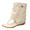 Beige, variant on Womens Hidden Wedges Foldover Wide Calf Flip Flops Boho Beach Casual Leather Cowgirls Slip on Thongs Dress Sandals 2026 Summer Fall Beige Size 6.5