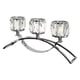 thumbnail image 2 of Candelabro de 3 brazos de vidrio Tealight perfecl Candelero para banquete Boda Sala de estar Decoración del hotel, 2 of 8