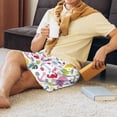 thumbnail image 3 of Wukai Undersea Seahorse Men’s Short Pajama Pants With Pockets Soft Sleep Pj Shorts for Men-4X-Large, 3 of 6