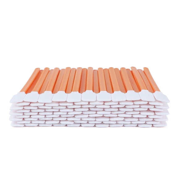 AAWipes Microfiber Cleaning Solvents Lint Free Swabs, Large Flat Square Head, 100 pcs, Orange Polyester