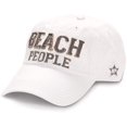 thumbnail image 2 of Pavilion Gift Company Beach People Adjustable Strap Cap, White, Large, 2 of 4