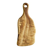 Fab Slabs Natural Wood Camphor Laurel Small Anti-Bacterial Paddle Board, 14.37" x 5.91"