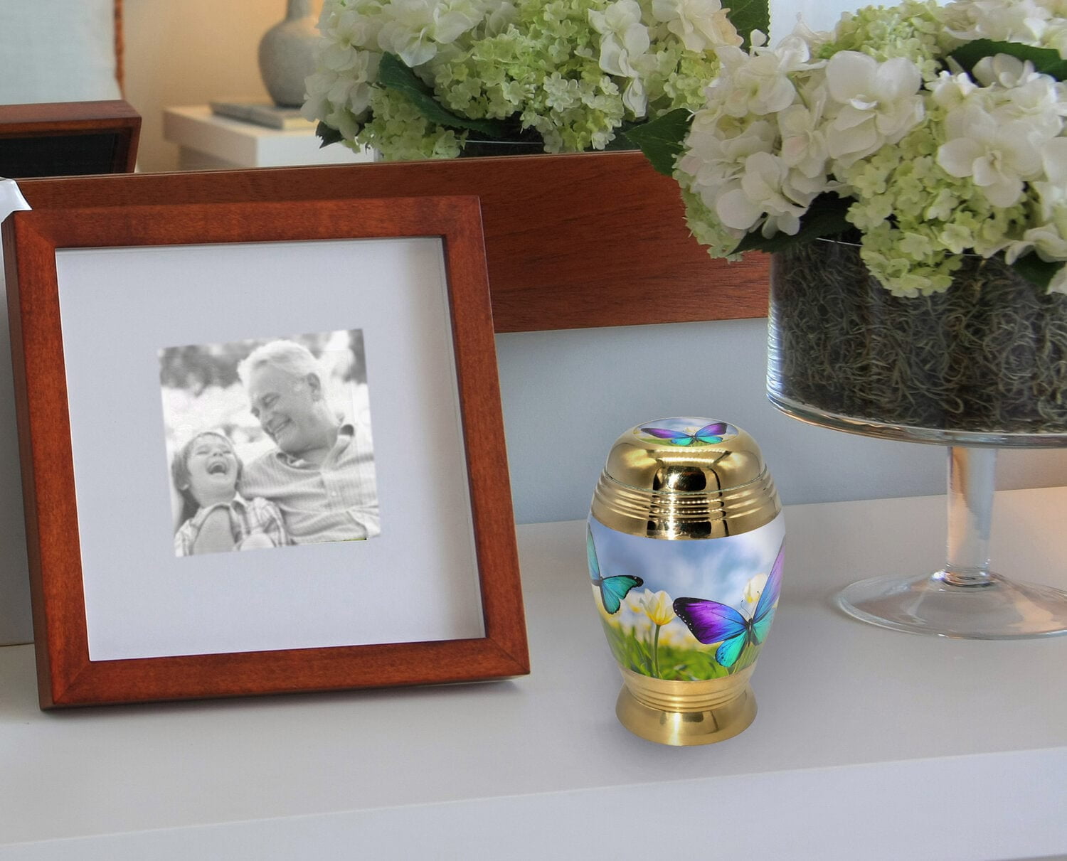 Wild Butterflies Urns for Cremation Ashes Large Urn XL or Small Keepsake Urns for Human Ashes & Urns for Human Ashes for Home or Burial Small Urns for Human Ashes Set of 4