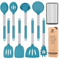 thumbnail image 1 of Juego de utensilios de cocina Bundlepro Silicone 8 piezas con acero inoxidable, 1 of 8
