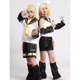 thumbnail image 4 of Hatsune Miku Vocaloid Kagamine Rin Len Traje De Cosplay Para Mujer Hombre Adultos Gemelos Halloween Terno, 4 of 4