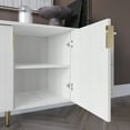 thumbnail image 6 of CASTLE PLACE 4-Drawers and 2 Large White Contemporary Sideboard Accent Cabinet, 6 of 11