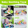 thumbnail image 5 of Baby Sensory Toy 0-6 Month Music Animal Stuffed Plush Caterpillar Toy for Infant 0-3-6 Month Tummy Time with Baby Mirror Crinkle Rattle for 6-12 Month Texture Toy for Newborn Boys Girls Birthday Gifts, 5 of 5