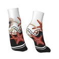 thumbnail image 4 of Bingfone Starfishes Shells Design Patterned Men'S Women'S Casual Cotton Socks, 4 of 9