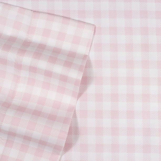 Pink Gingham Pattern Kids Sheet Set Full Walmart Walmart