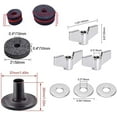 thumbnail image 3 of Drum Set Parts Hardware Pack 12pcs Bass Drum Claws & 54pcs Tension Rods(15mm-90mm) Cymbal Felts Hi-Hat Clutch Washer Sleeves and Base Wing Nuts Cymbal Replacement Accessories, 3 of 7