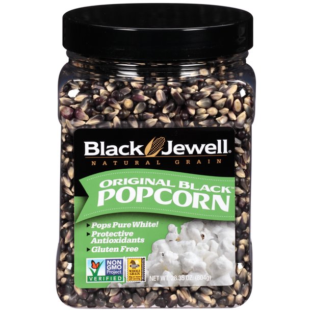 Black Jewell Popcorn Kernels, Original, 28.35 Oz Jar