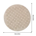 thumbnail image 3 of AYktou Bath Mat Round Non Slip Anti Mold Shower Mat 26"x26" PVC Bathroom Mat with Drain Hole Suction Cups for Shower Stall Bathroom Floor, 3 of 4