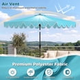 thumbnail image 4 of Gymax Parasol d'Extérieur de 10 Pi avec Sacs de Sable à Base Lestée, Inclinaison à Bouton-Poussoir et Manivelle, Terrasse Turquoise, 4 of 7