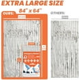 thumbnail image 2 of 6 Pack Emergency Thermal Blanket Survival, 84” x 64” Extra Large Mylar Blankets for Outdoor, Space Blanket, Silver Foil for Survival, Survival Kit Camping Blankets, Body Warmer, Hiking, 2 of 7