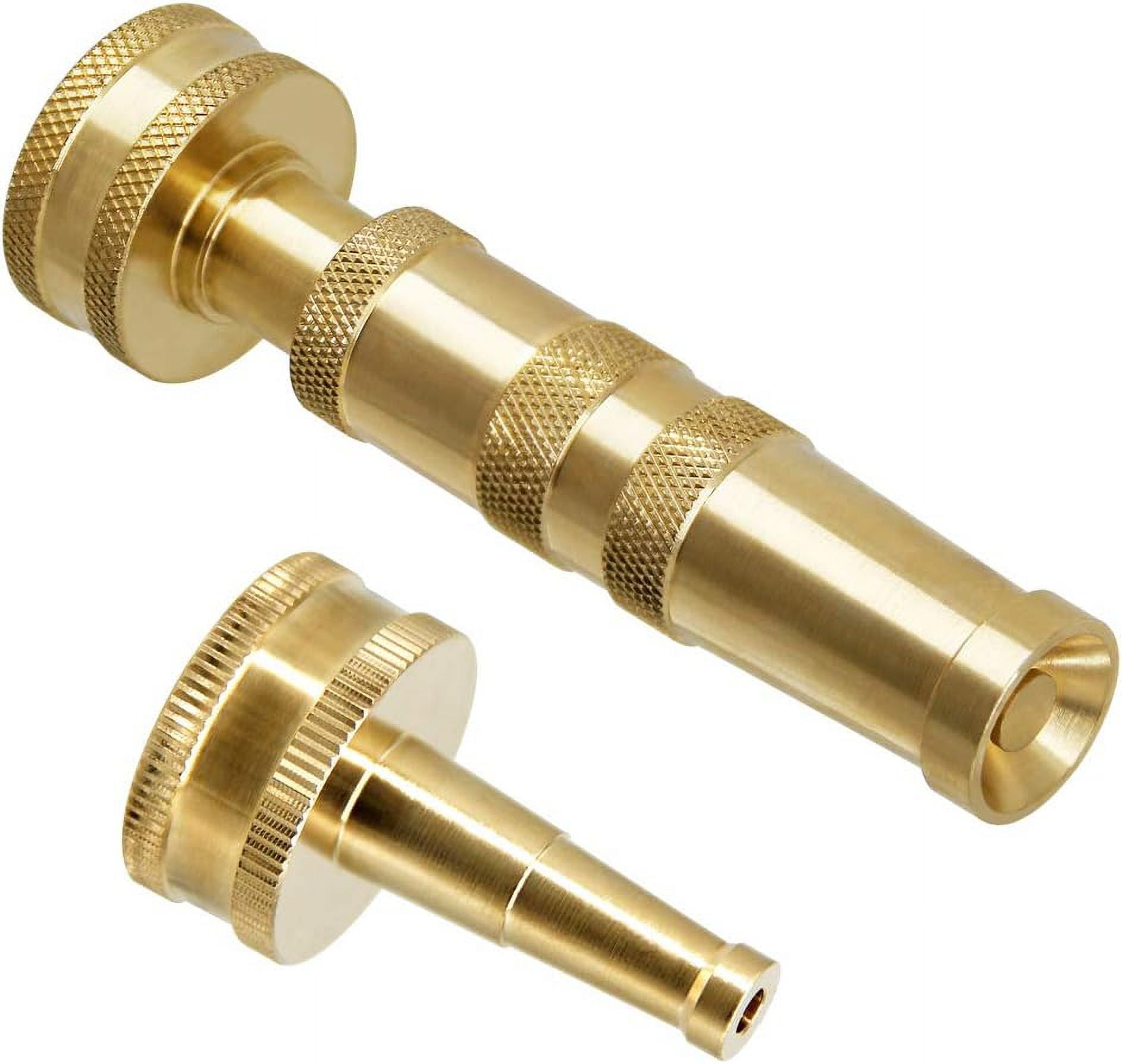 Solid Brass Heavy Duty Adjustable Twist Hose Nozzle Jet Sweeper Nozzle, TWIS3231