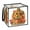 Cartoon Style Wooden Cross, variant on Home Organizer Foldable Fabric Storage Bin With Handle Gourds Pine Cones