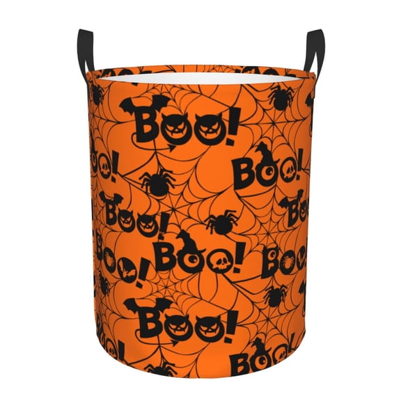 Large Laundry Basket with Handles - spider web halloween Kids Baby Dirty Clothes Laundry Hamper for Bedroom Aesthetic