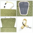 thumbnail image 3 of Unique Bargains 1 Pc Magic Tapes Car Seat Cover with Safety Belts Hanging Ropes for Pet Green Beige, 3 of 6
