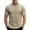 Khaki, variant on Mens Quick Dry Camo Shirts Crewneck Gym Short Sleeve Breathable Tees Moisture Wicking Running Workout Training Tops