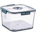 thumbnail image 1 of Recipientes de vidrio para almacenar alimentos con tapas Organizador de refrigerador de cocina Contenedores herméticos duraderos A prueba de fugas Apto para lavavajillas para alimentos Bebidas Frutas, 1 of 7
