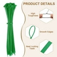 thumbnail image 3 of Uxcell Zip Ties Plastic Cable Ties, Self-Locking Wire Zip Tie Fit for Home Garden Office Workshop Travel Green 12 Inch, 3 of 7