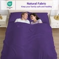 thumbnail image 5 of Viviland King Size Sheet Set - Soft King Bed Sheets - Brushed Microfiber Fitted Sheet with 15" Deep Pockets - Breathable 4 Pieces Sheet Set for King Bed - Bedding Sheets & Pillowcases, Purple, 5 of 8