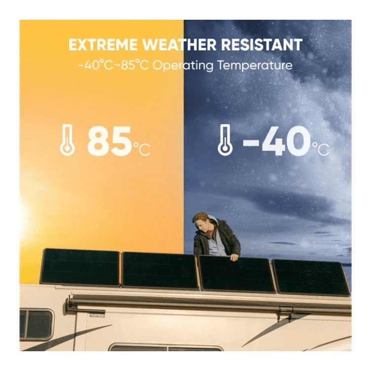 Restored Jackery SolarSaga 100W Prime Solar Panel - Bifacial-Flexible - Outdoor - Black (Refurbished)