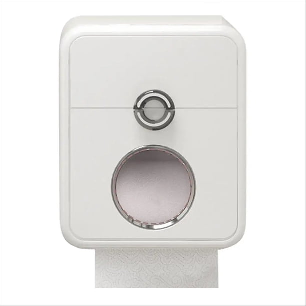 Portarollos de Papel Higiénico para Baño, Portarrollos de Papel Higiénico con Cajón, Montado en la Pared, Caja de Pañuelos de Doble Capa