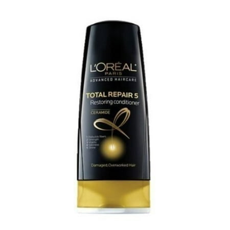 L'Oreal Paris Advanced Haircare Total Repair 5 Restoring Conditioner, 12.6 fl (Best Shampoo And Conditioner For Remy Hair Extensions)