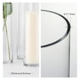 thumbnail image 7 of Quality Thick Weighted Clear Cylinder Glass Vases, 3" W x 10" H, Flower Bud Vase Skinny Narrow Floral Bouquet Container for Wedding Centerpieces Pen Brush Holder, 1 Piece, 7 of 7